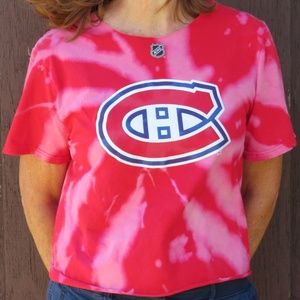 Montreal Canadiens Price 31 Bleach Crop Top sz M